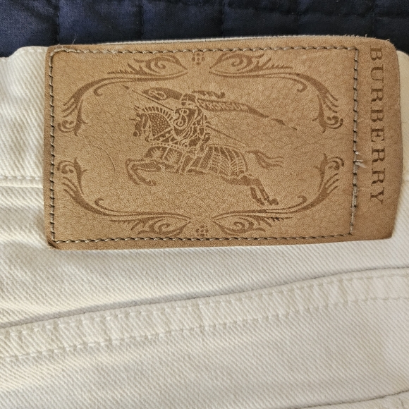 Burberry London Utility Capris - White Stretch Cotton - Raw Hem Archive Style - Picture 12 of 15